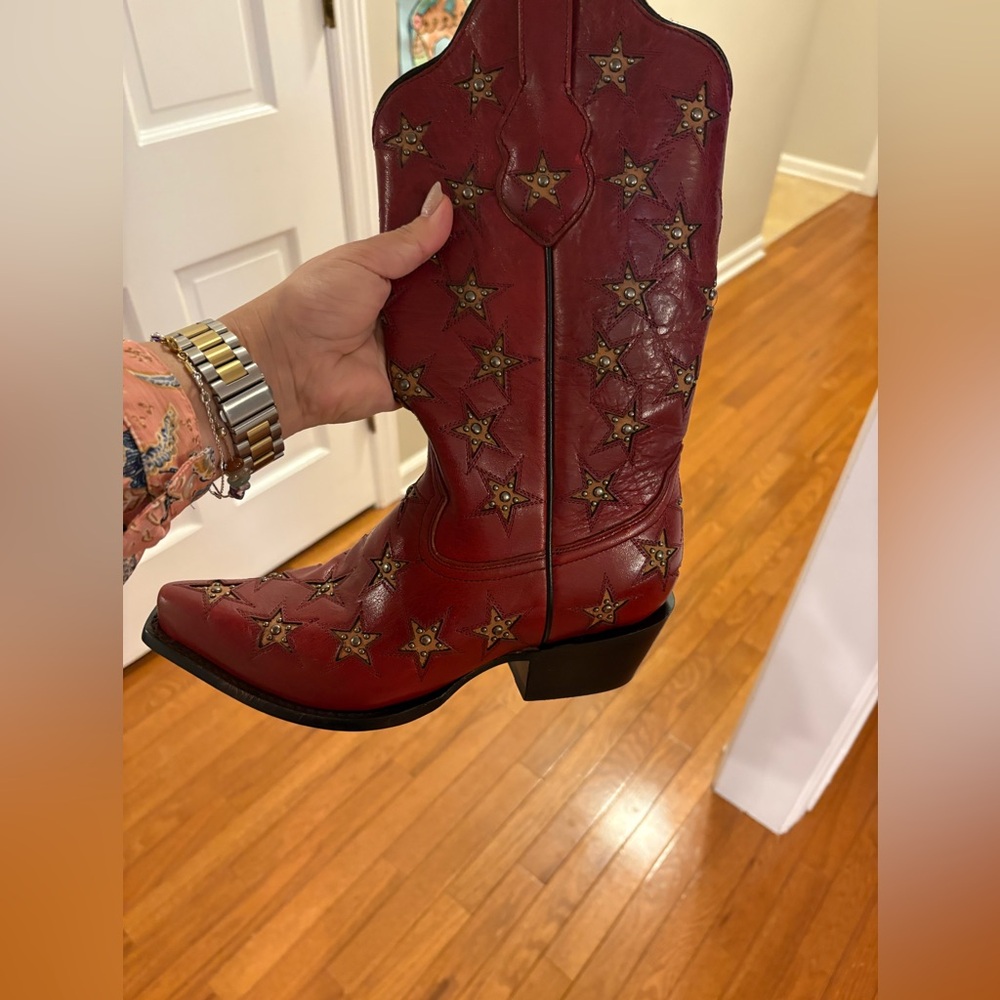 Black Star Women's Marfa Star Inlay Studded Cowboy Boots - size 8.5 - never worn - Picture 4 of 5